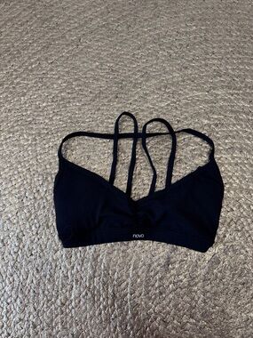 ALO Yoga Black Strappy Nova Crop Top